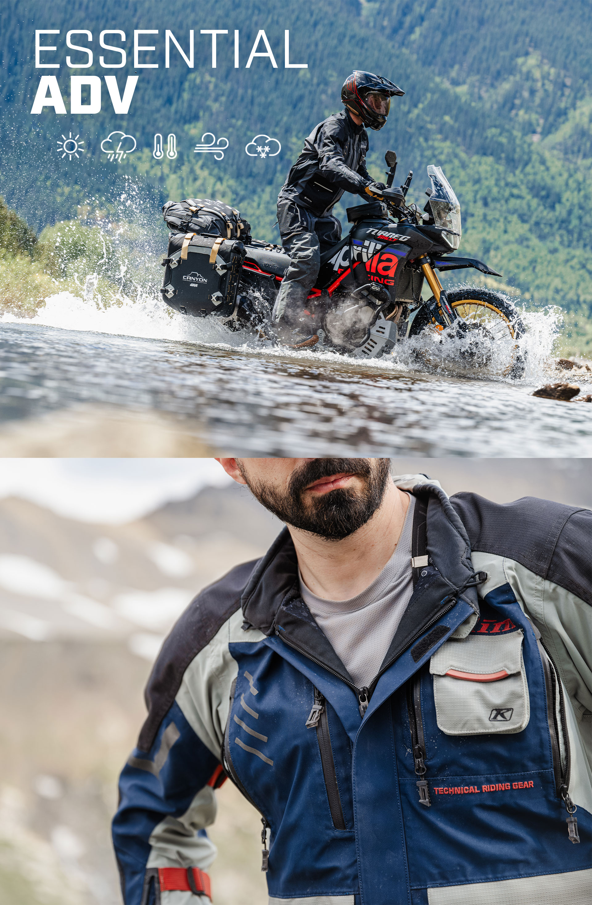 Klim Carlsbad Jacket High-Rise Asphalt (2026 Model) – Regina